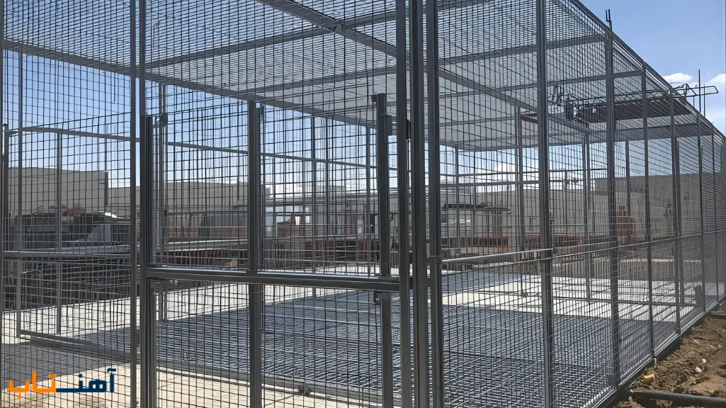 کاربرد توری مش در ساخت قفس و سازه‌ های فلزی