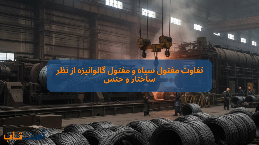 تفاوت مفتول سیاه و مفتول گالوانیزه از نظر ساختار و جنس