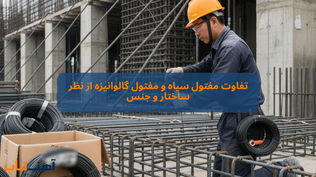 تفاوت مفتول سیاه و گالوانیزه 